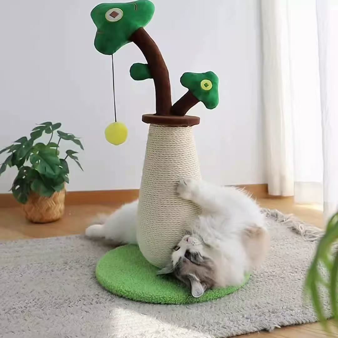 Money Tree Cat Scratch Pillar - Cat Toy