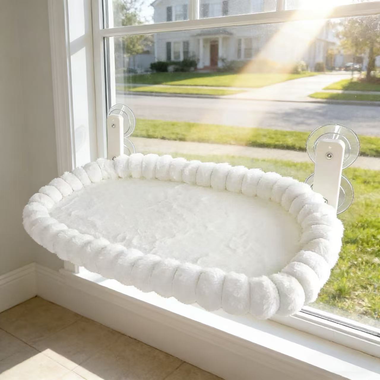 Foldable Hammock for Cats - with Suction Cups