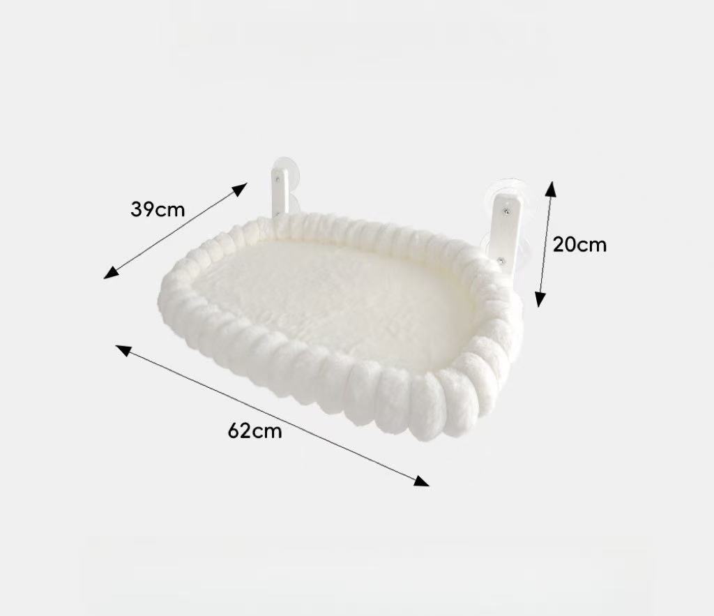 Foldable Hammock for Cats - with Suction Cups