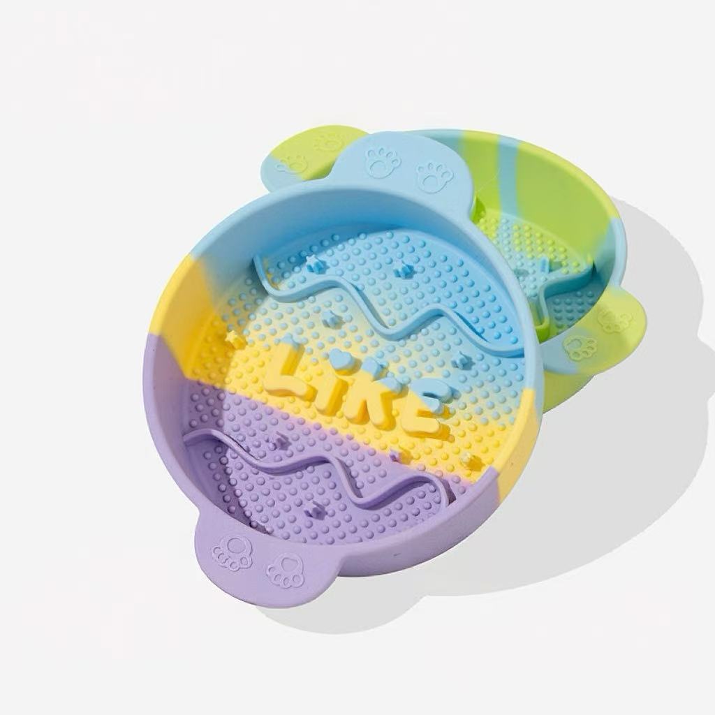 Pet slow feeder bowl