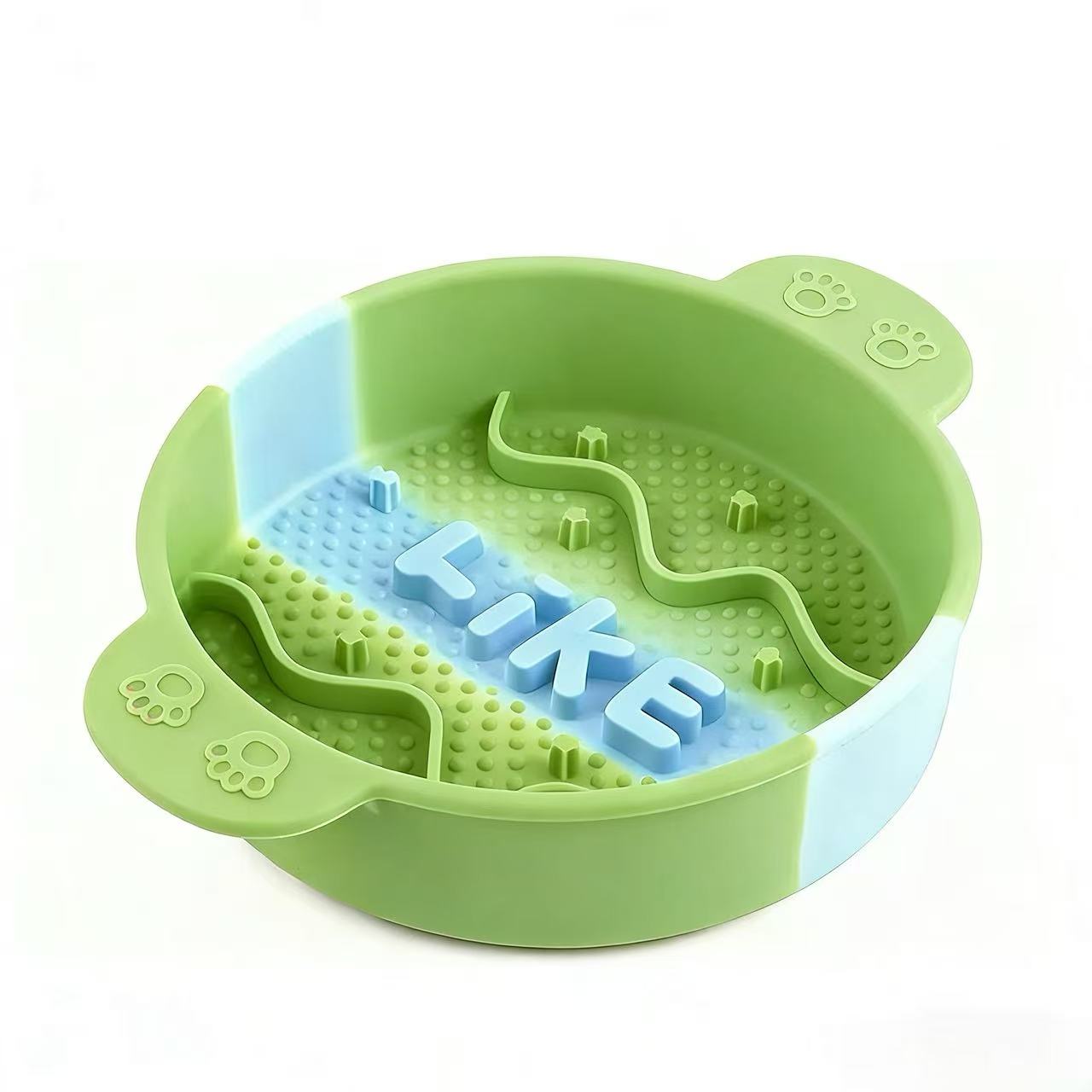 Pet slow feeder bowl