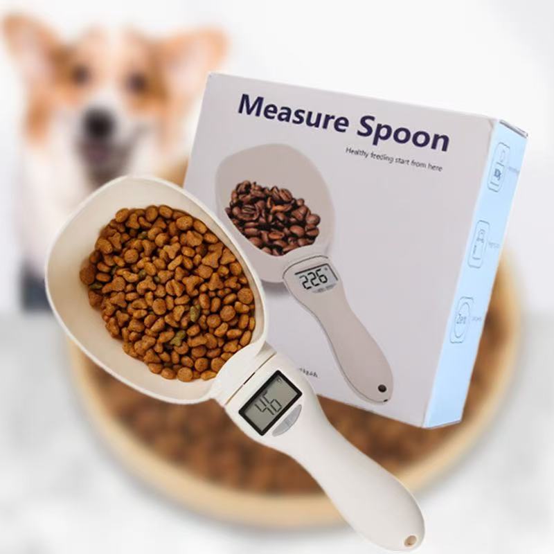 Pet weighing spoon