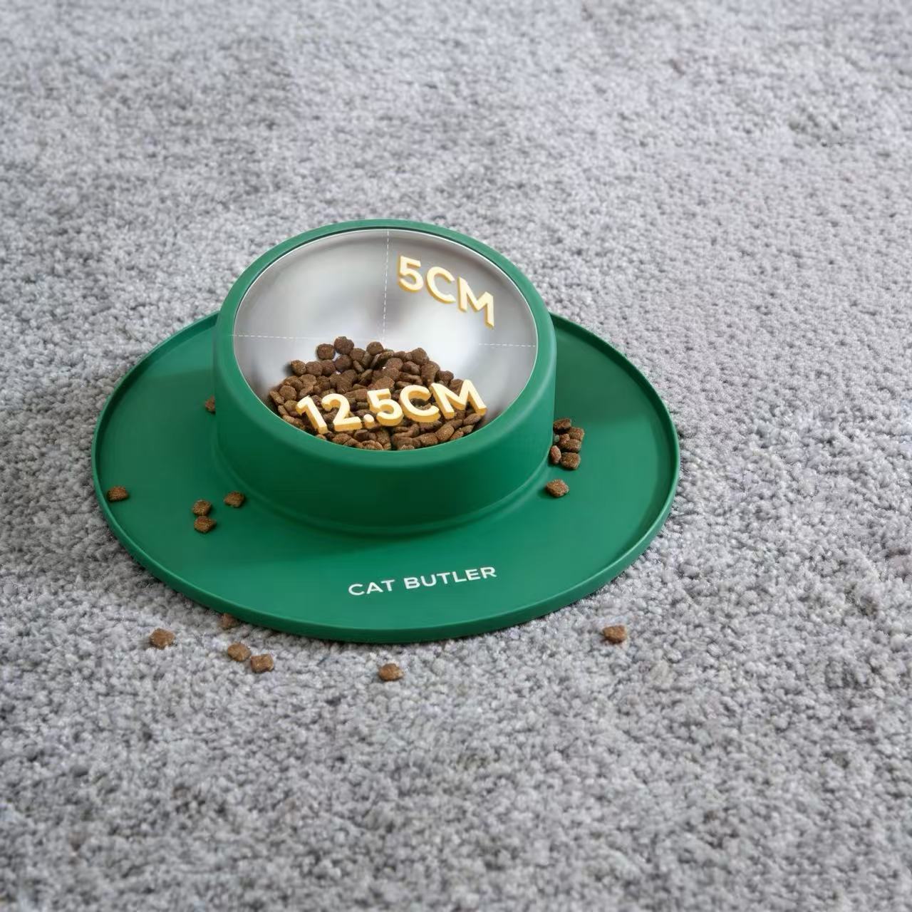 Cute anti-tipping cat bowls