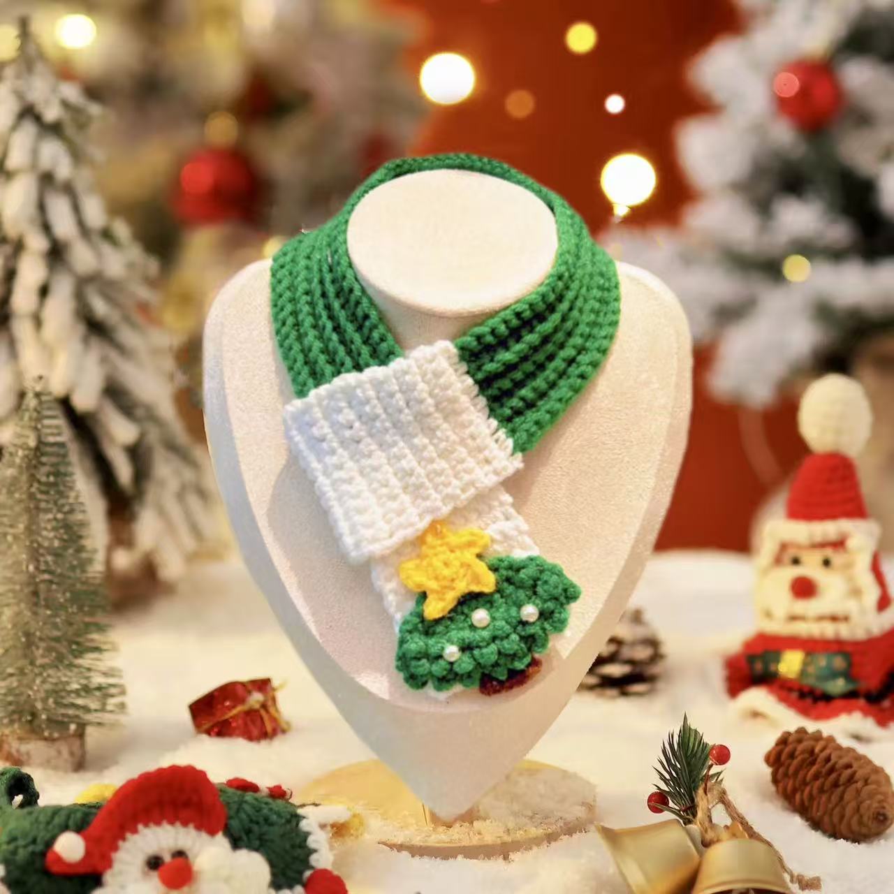 Christmas Knitted Scarf - Pet