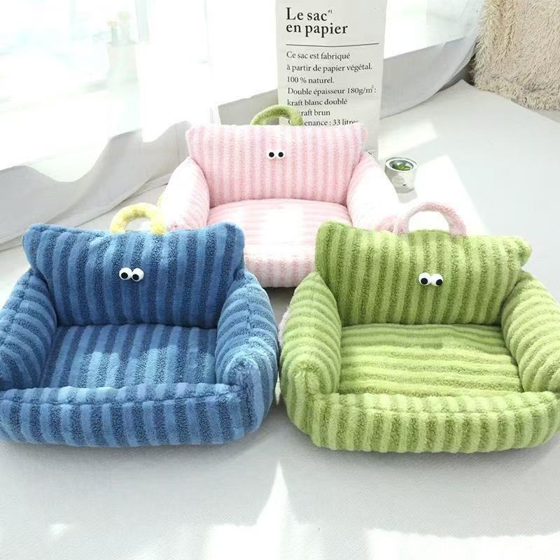 Macaron-colored dog kennel