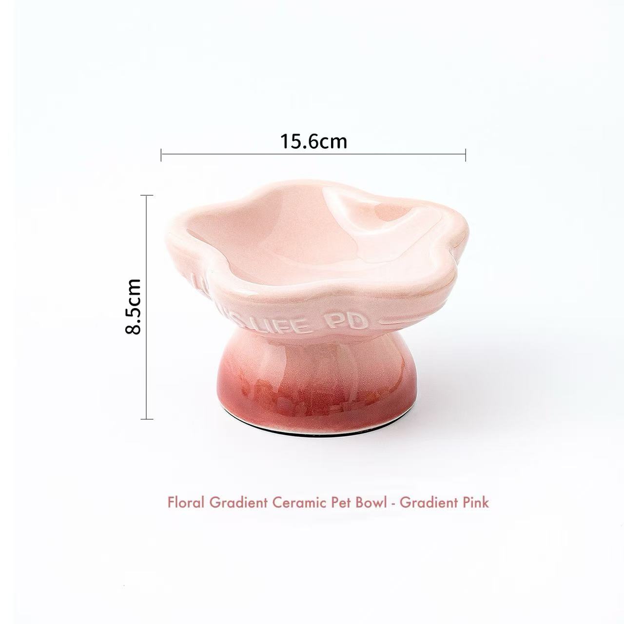 Pet-themed Gradient Stem Bowl - Ceramic