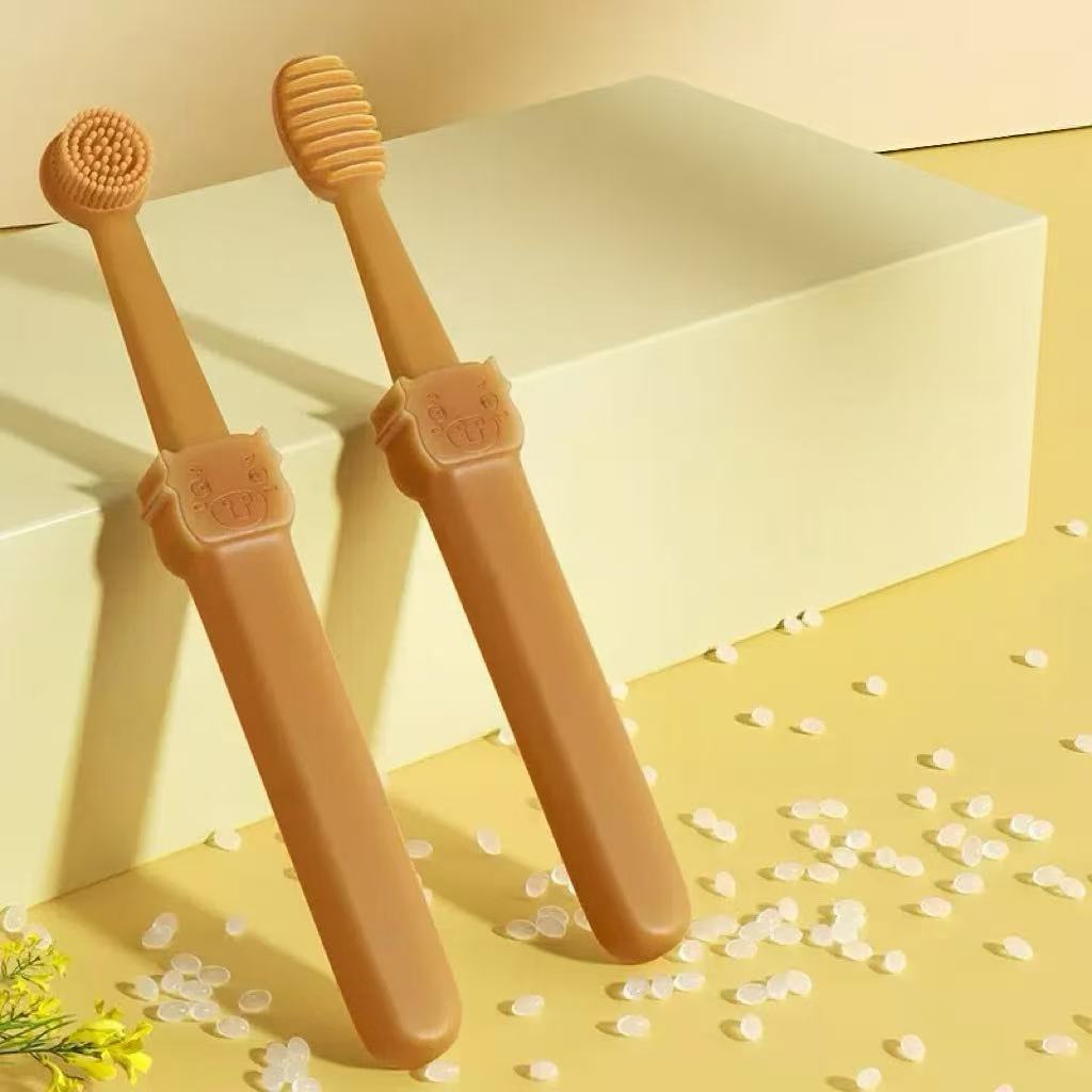 Pet food-grade silicone toothbrush (set, with storage cup)