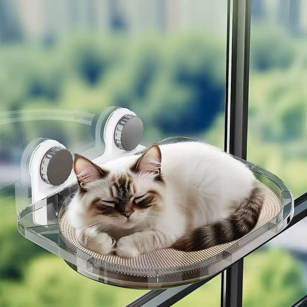 Cat hanging basket (includes two powerful suction cups).-Lucky darling