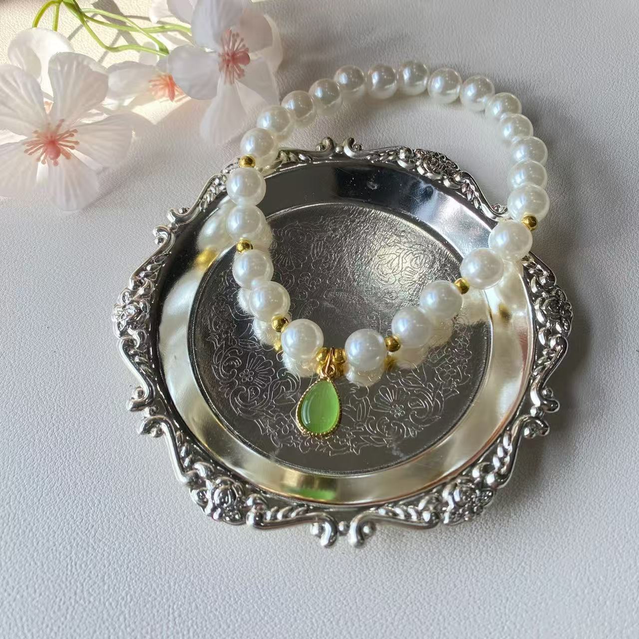 Vintage Princess Pearl Pet Necklace – Wedding & Photoshoot Pet Jewelry Accessory