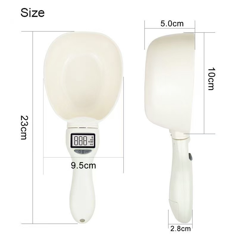 Pet weighing spoon