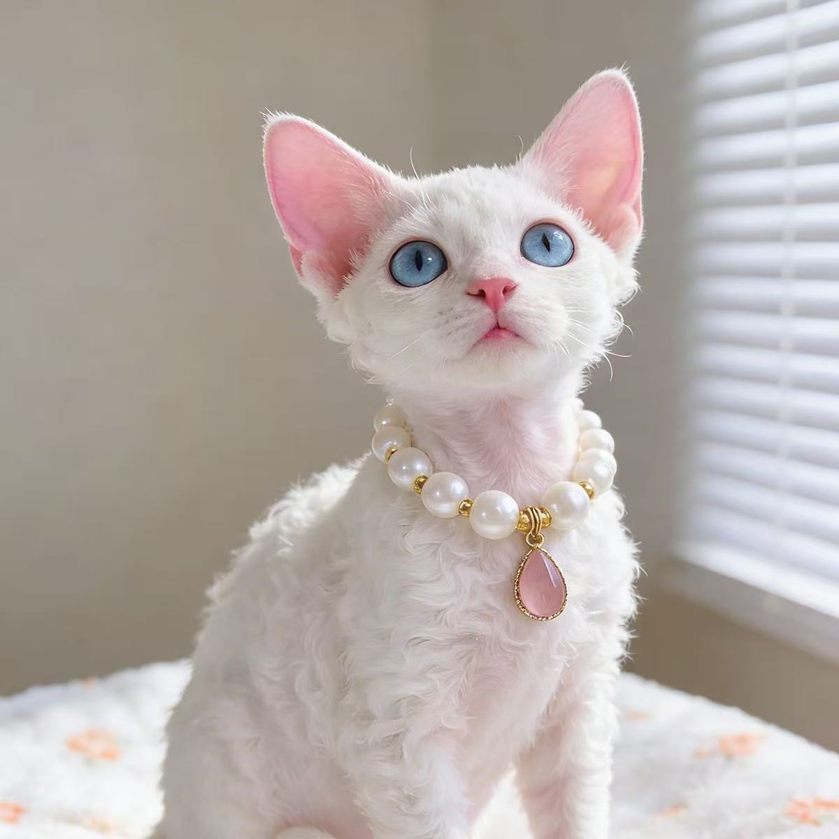 Vintage Princess Pearl Pet Necklace – Wedding & Photoshoot Pet Jewelry Accessory