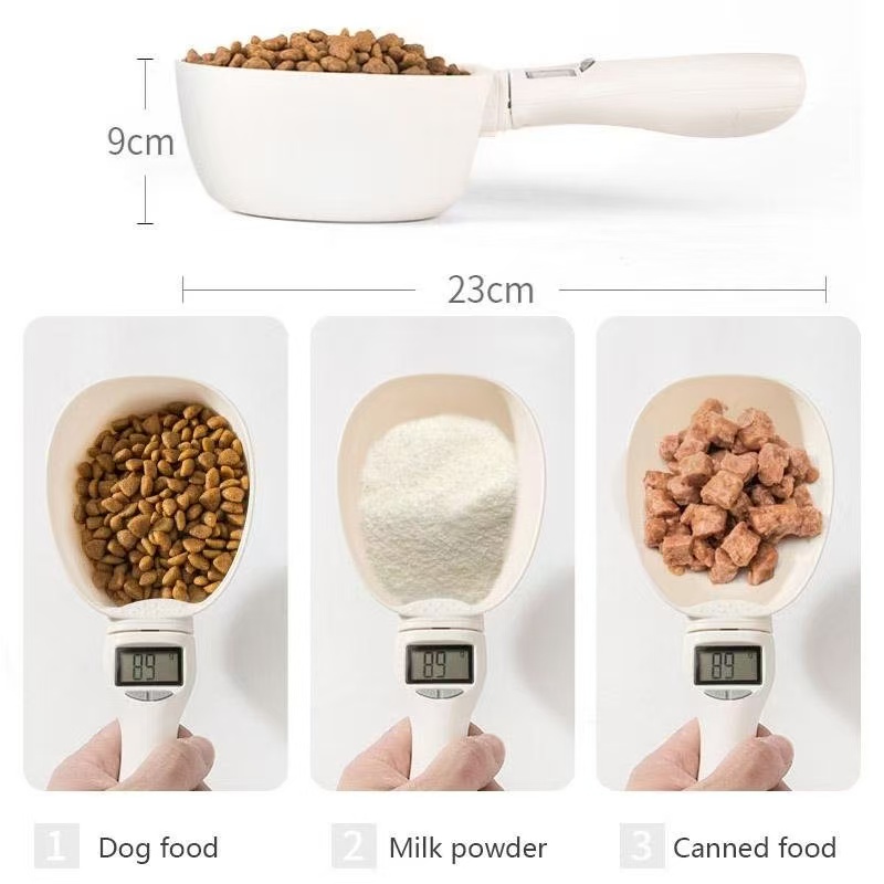Pet weighing spoon