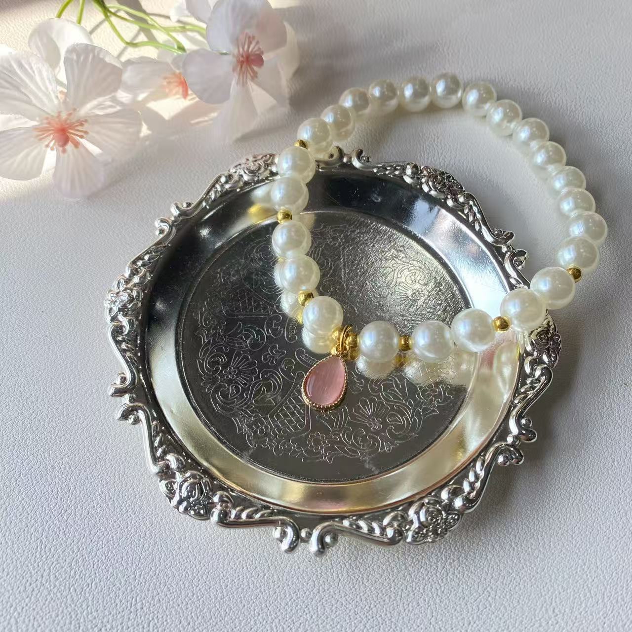 Vintage Princess Pearl Pet Necklace – Wedding & Photoshoot Pet Jewelry Accessory