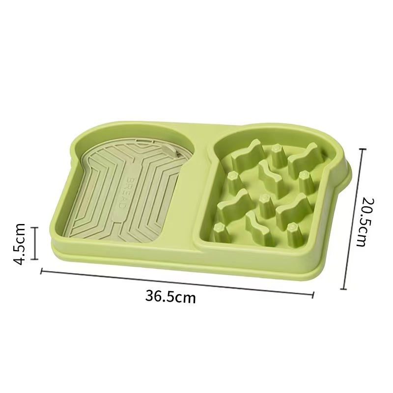   Premium Pet Slow Feeder Bowl - Non-Slip Base, Food-Safe PP, Ultra-Smooth & Easy Clean