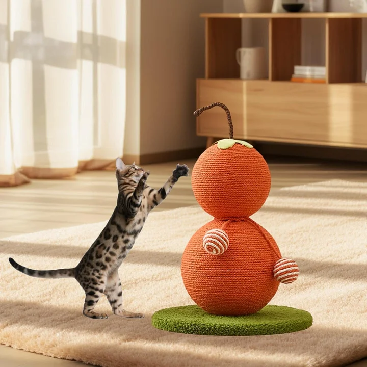 Cat scratching post, furniture protector, kitten toy, suitable for indoor activity centers where cats can rest and play.-Lucky darling