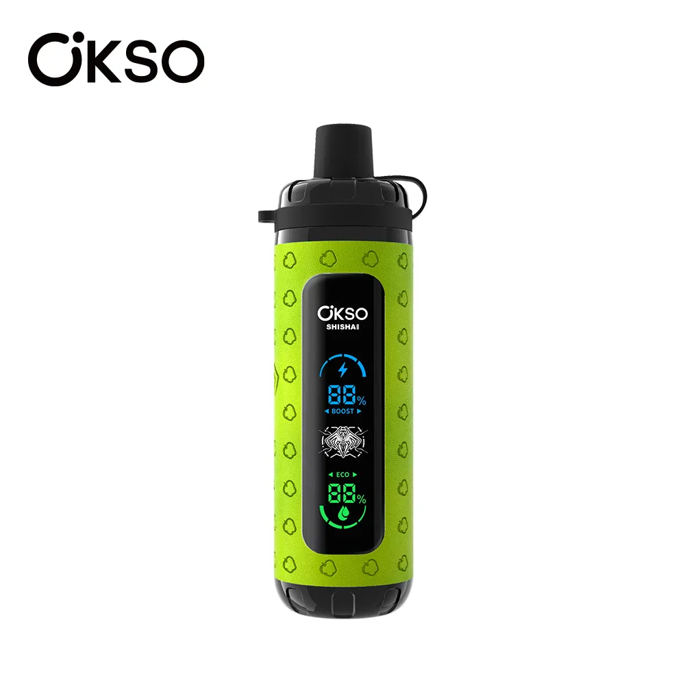 OKso Shisha Max 40k Disposable Vape 40000 Puffs Rechargeable Mesh Coil 0-5% Nicotine