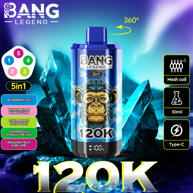 Bang Disposable Vape 120,000 Puffs 40ml | Multiple Flavors | OEM/ODM Supported