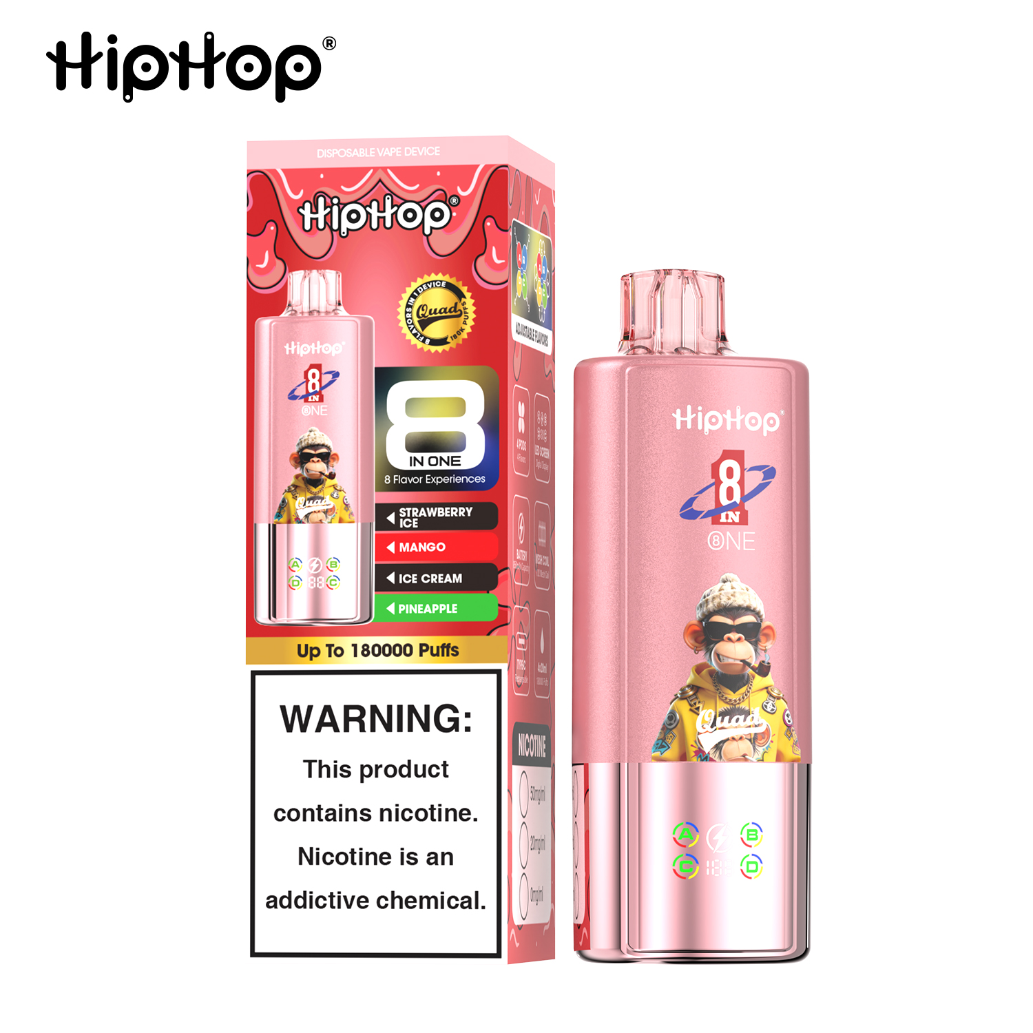 HipHop 8 in 1 180000 Puff