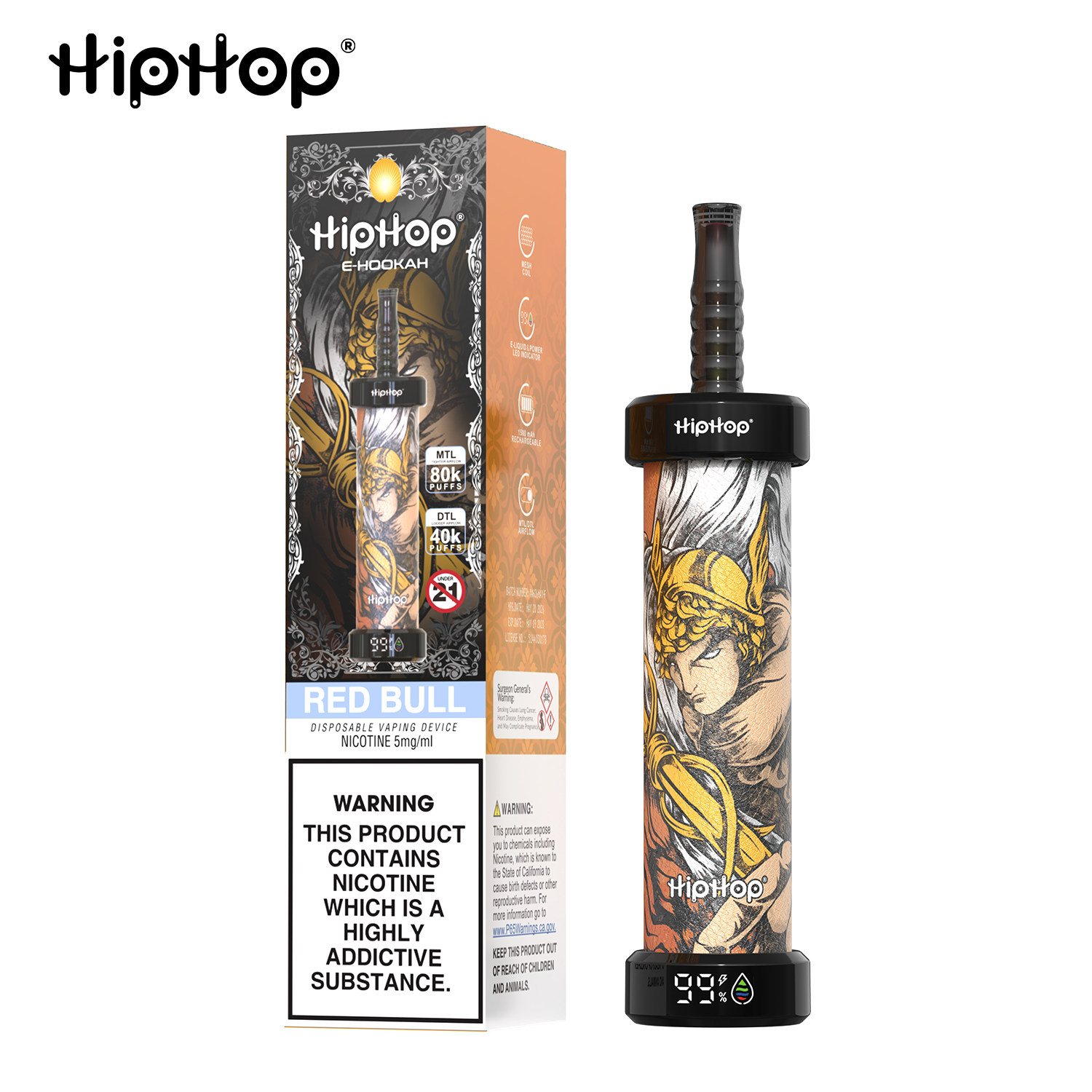HipHop E-Hookah 80K