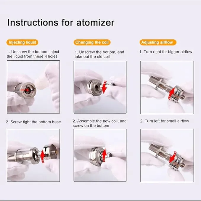 kamry k1000 Plus Atomizer 2ml Empty Tank for Wood Color e-cig Pipe