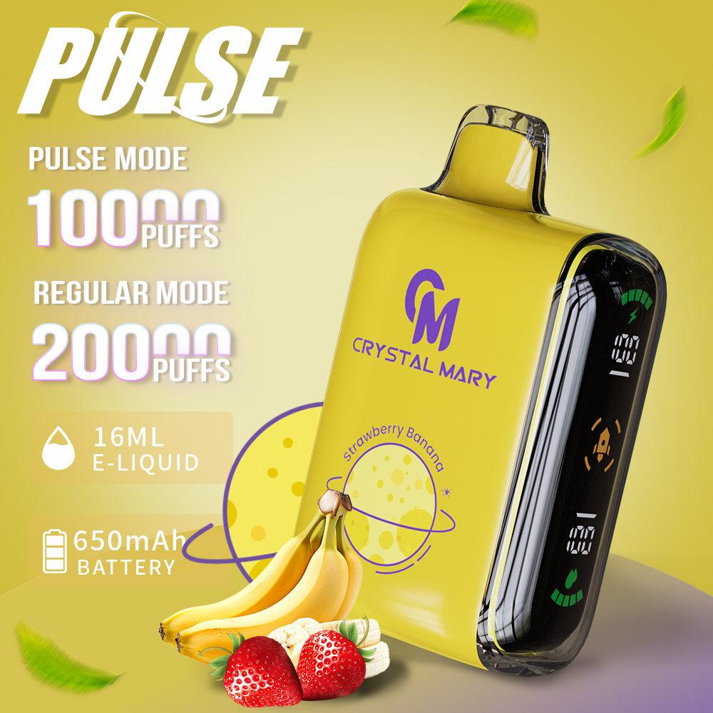 CRYSTAL MARY Pulse 10000 Puffs 20K Puffs Einweg-Vape E-Zigarette Dual Mesh Spirale