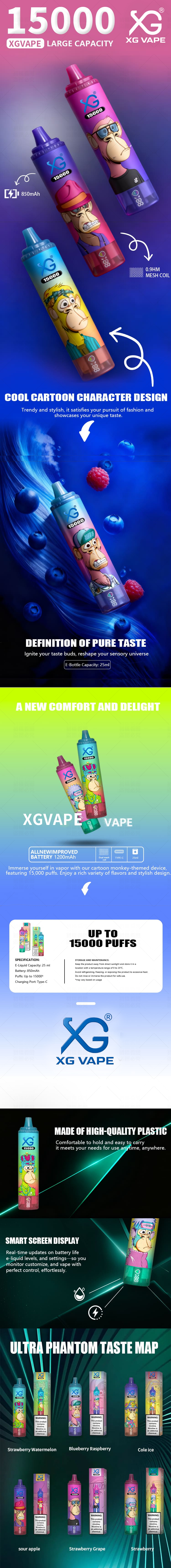 XGVape 15000 Peach-Mango &ndash; product photo