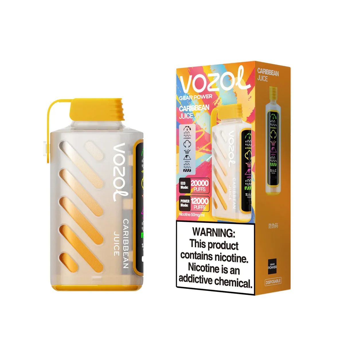 VOZOL Gear Power 20K Puffs Disposable Vape | 20000 Puffs, Rechargeable 650mAh Battery, Smart LED Display & Dual Power Modes | Wholesale - CloudovaVape