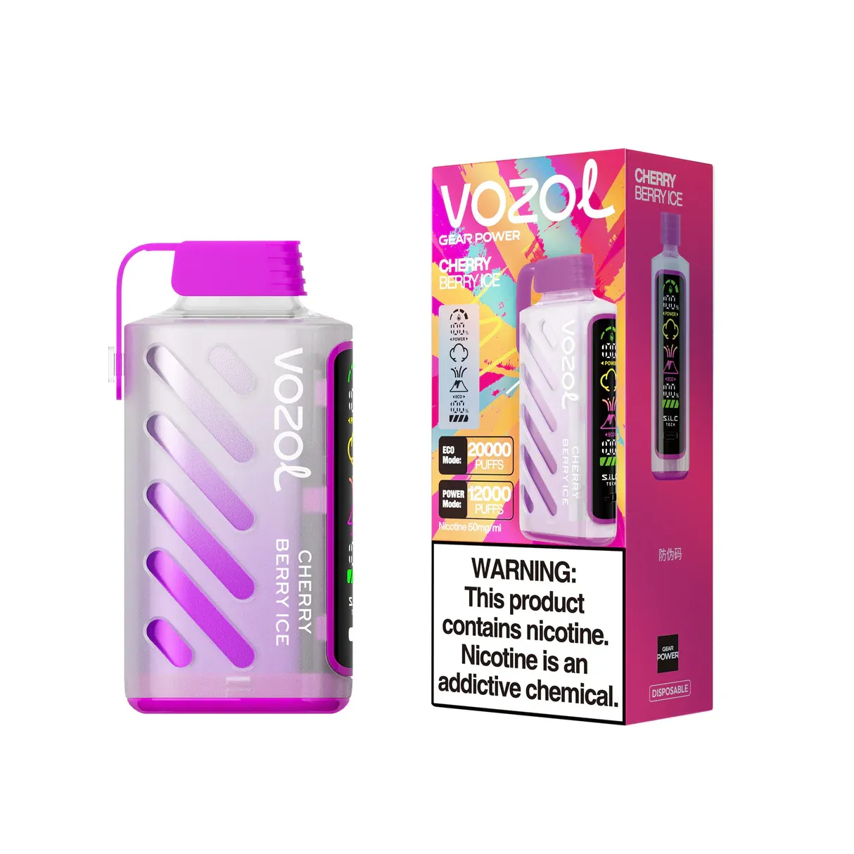 VOZOL Gear Power 20K Puffs Disposable Vape | 20000 Puffs, Rechargeable 650mAh Battery, Smart LED Display & Dual Power Modes | Wholesale - CloudovaVape