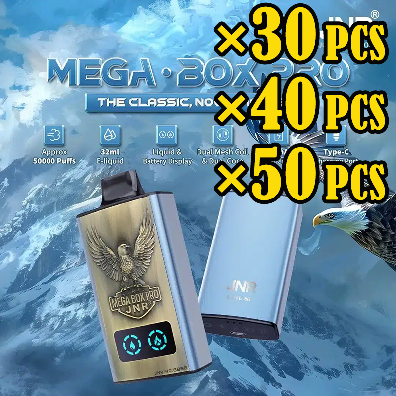 JNR Mega Box Pro 50000 Puffs, Volume Wholesale