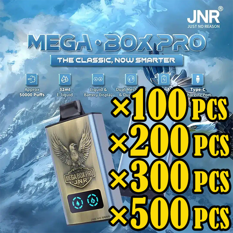 JNR Mega Box Pro 50000 Puffs, Large-Volume Wholesale
