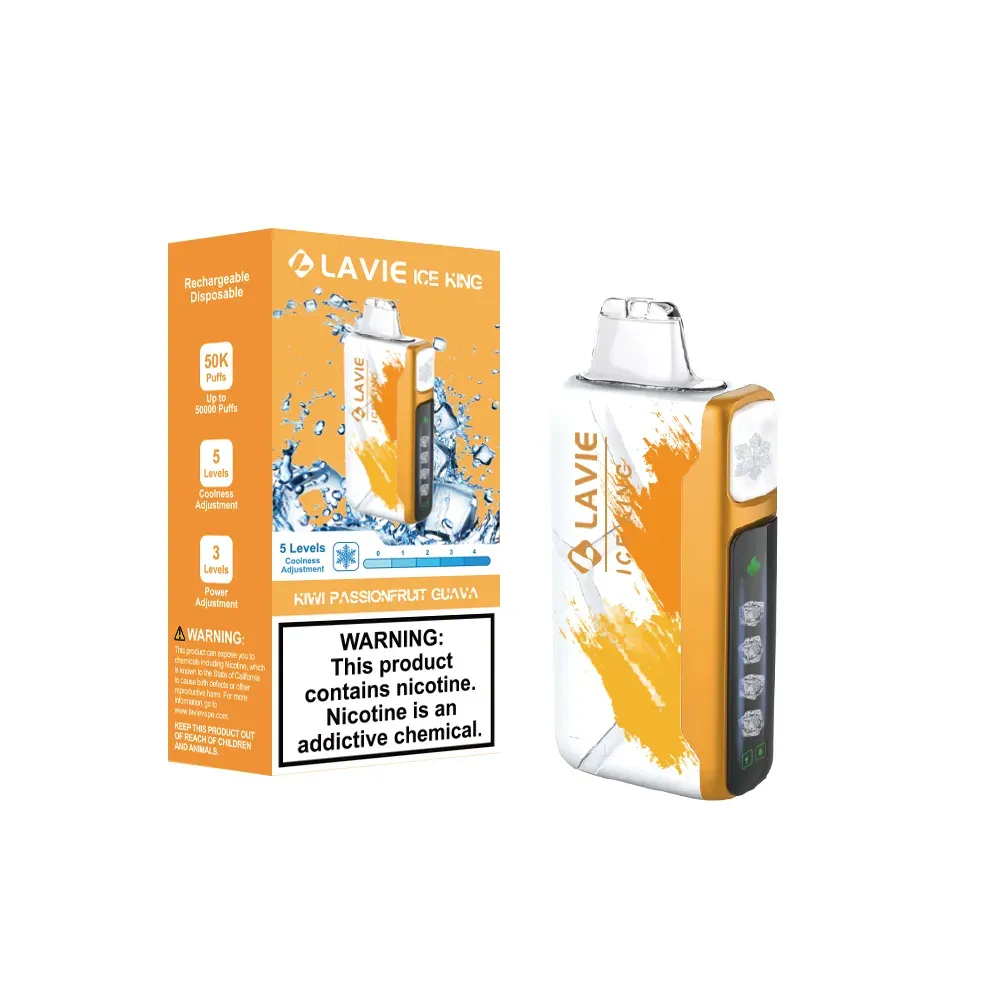 Lavie Ice King 50000 Puffs Disposable Vape | 850mAh Rechargeable Battery | 5% Nicotine | 5-Level Cooling Control - CloudovaVape