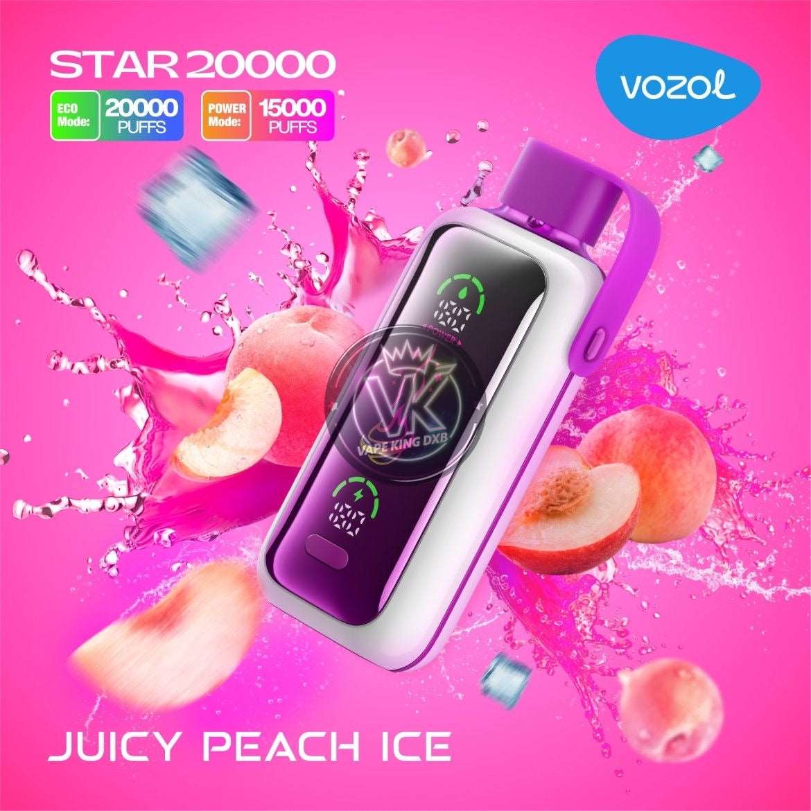Vozol Star 20000 Puffs Disposable Vape | Dual Mesh Coil | Rechargeable Vape with Mirror Screen & Dual Mode | Wholesale - CloudovaVape