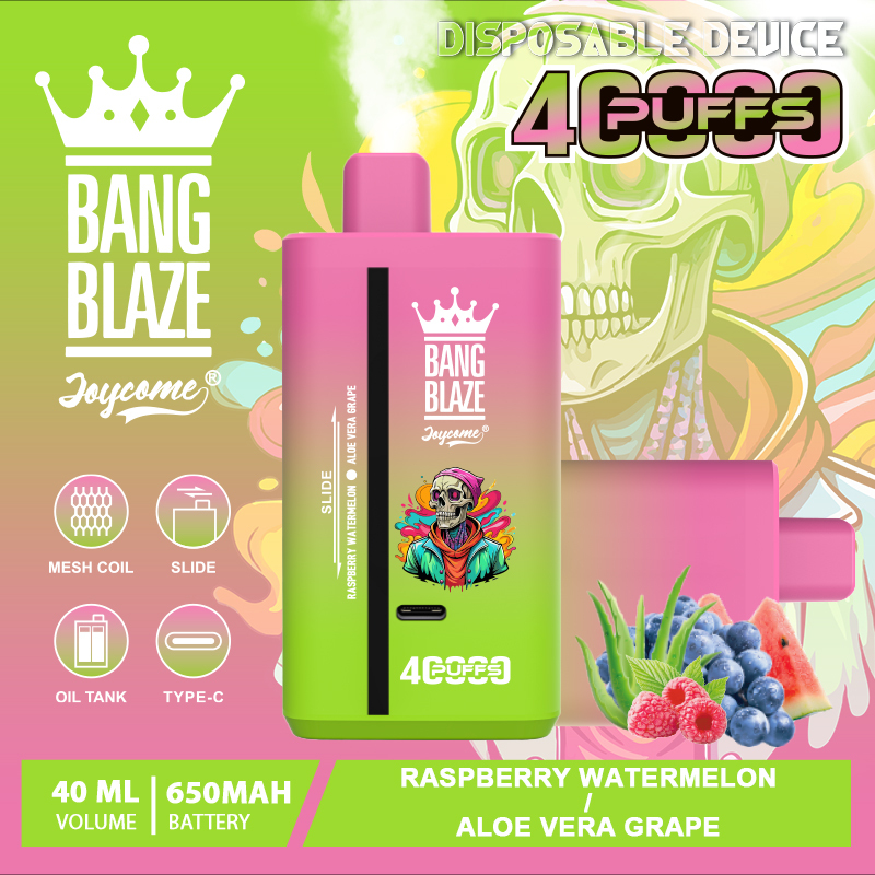 Bang Blaze 40K Dual Flavor Disposable Vape | 40,000 Puffs | 40mL E-liquid | Dual Mesh Coil | Rechargeable Type-C | 32 Flavors