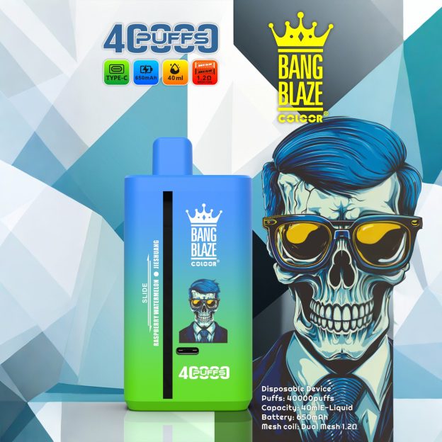 Bang Blaze 40K Dual Flavor Disposable Vape | 40,000 Puffs | 40mL E-liquid | Dual Mesh Coil | Rechargeable Type-C | 32 Flavors