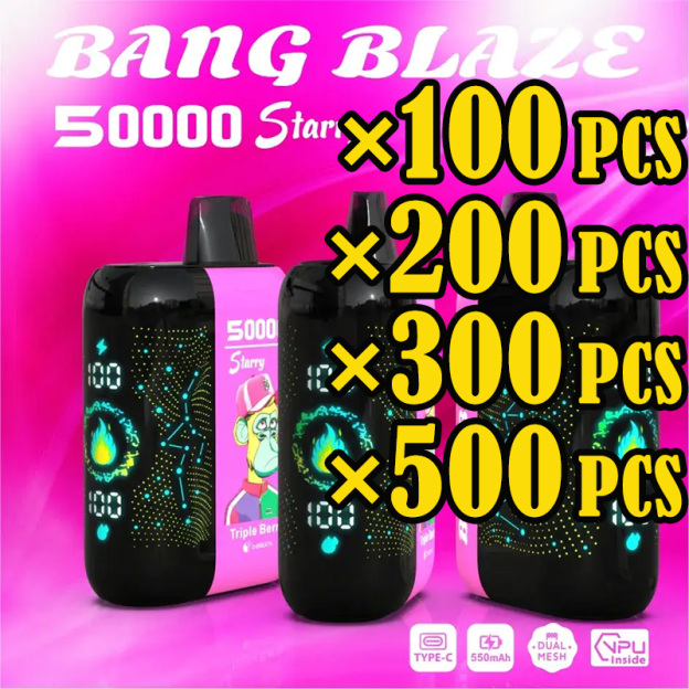 Bang Blaze 50000 Puffs – Starry Screen Disposable Vape, Large-Volume Wholesale
