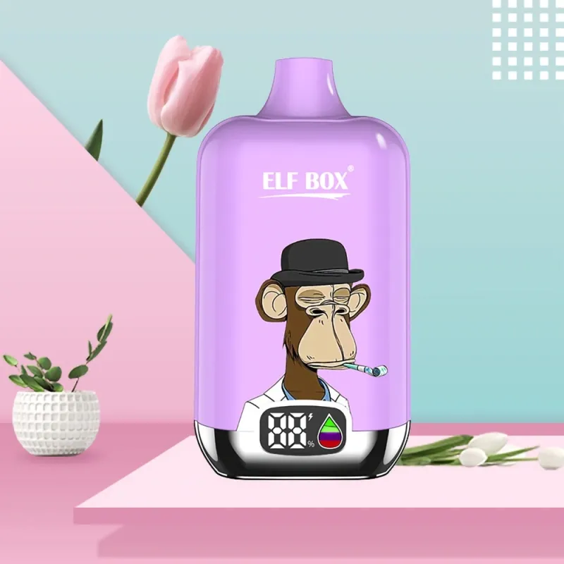 ELF BOX Digital 12000 Puffs Disposable Vape | Mesh Coil | LED Display | 0% 2% 3% 5% Nicotine Wholesale - CloudovaVape