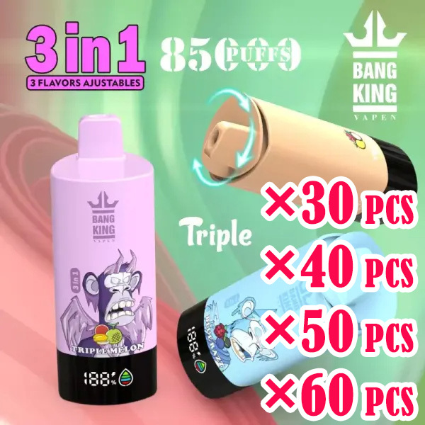 Bang King Triple 85000 puffs 3-in-1 Disposable Vape, Large-Volume Wholesale