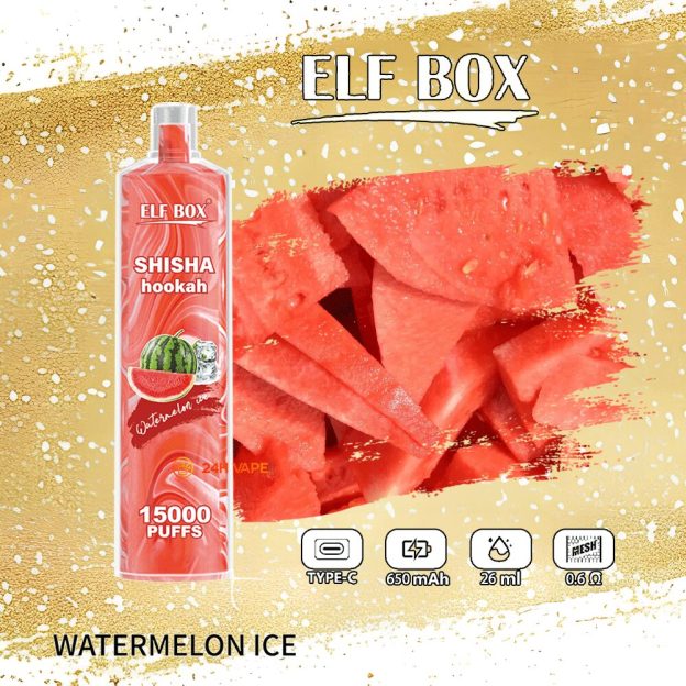 ELF BOX LS15000 Puff Shisha Hookah Disposable Vape | 0% 2% 5% Nicotine | 600mAh Rechargeable Mesh Coil | Wholesale - CloudovaVape