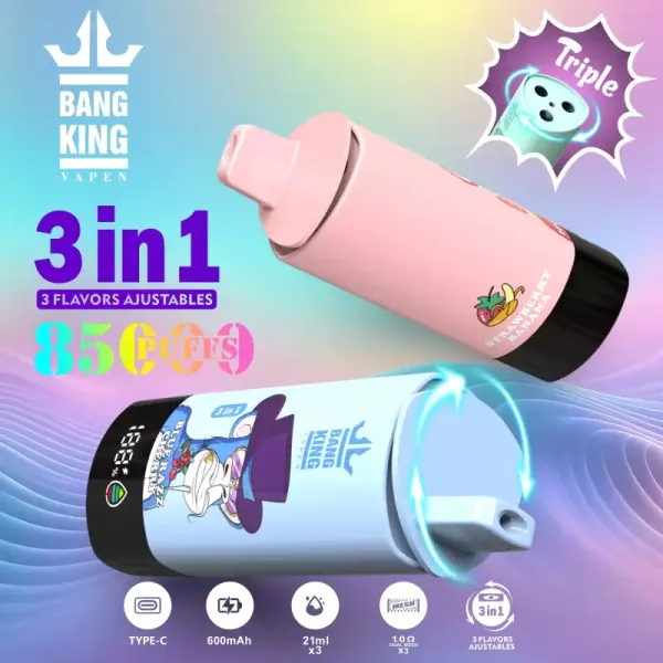 Bang King Triple 85000 puffs 3-in-1 Disposable Vape. Cash on delivery!