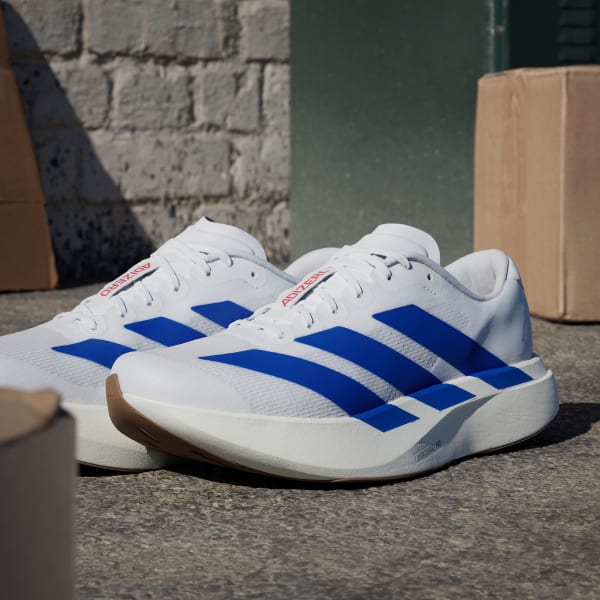 ADIthtDAS  Athtdizero Shoes-Cloud White / Royal Blue / Pure Ruby