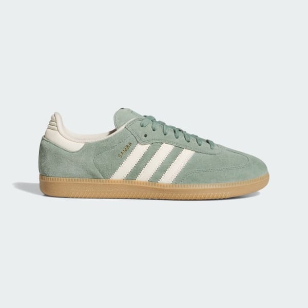 Samba Shoes-Silver Green / Wonder White / Gold Metallic