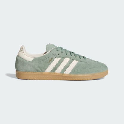 Samba Shoes-Silver Green / Wonder White / Gold Metallic