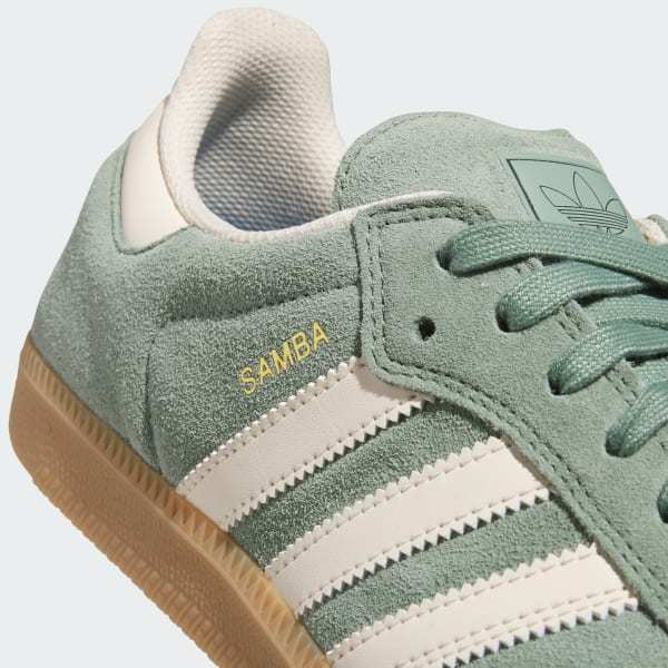 Samba Shoes-Silver Green / Wonder White / Gold Metallic