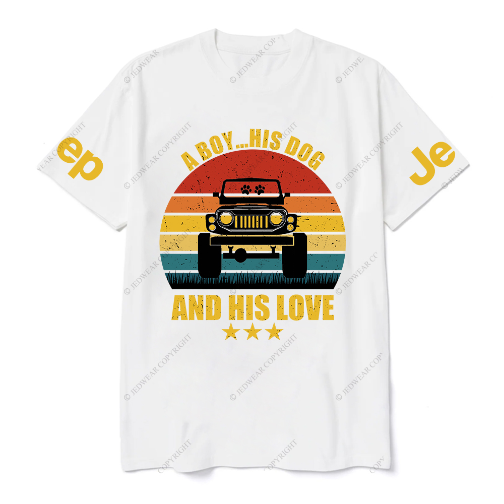A Boy His Dog And His Love T-Shirt
