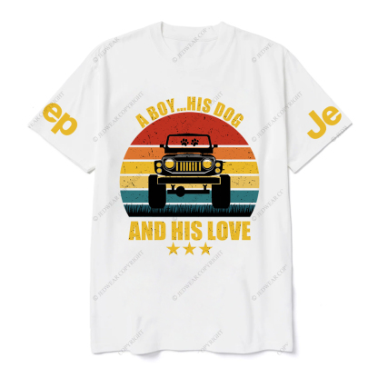 A Boy His Dog And His Love T-Shirt