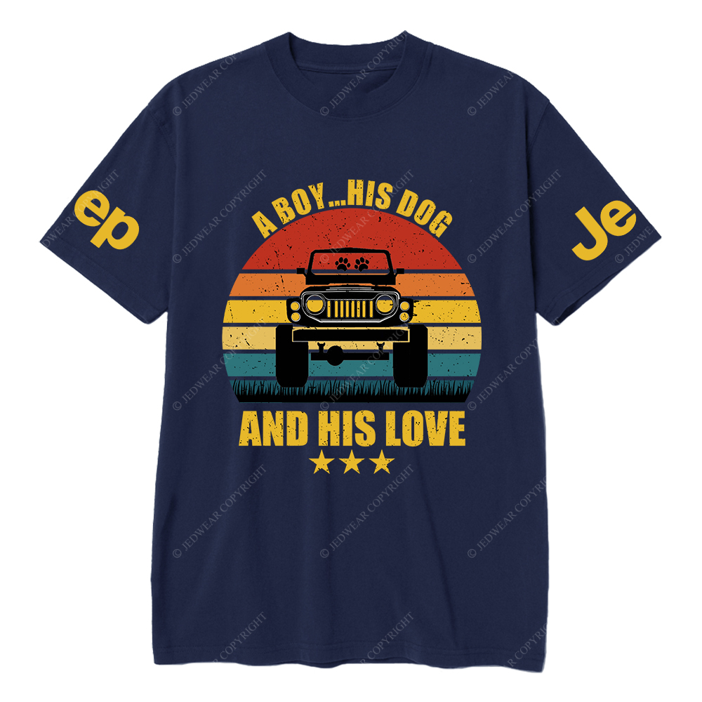 A Boy His Dog And His Love T-Shirt