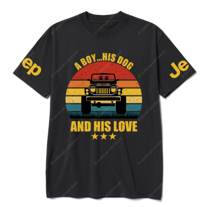A Boy His Dog And His Love T-Shirt