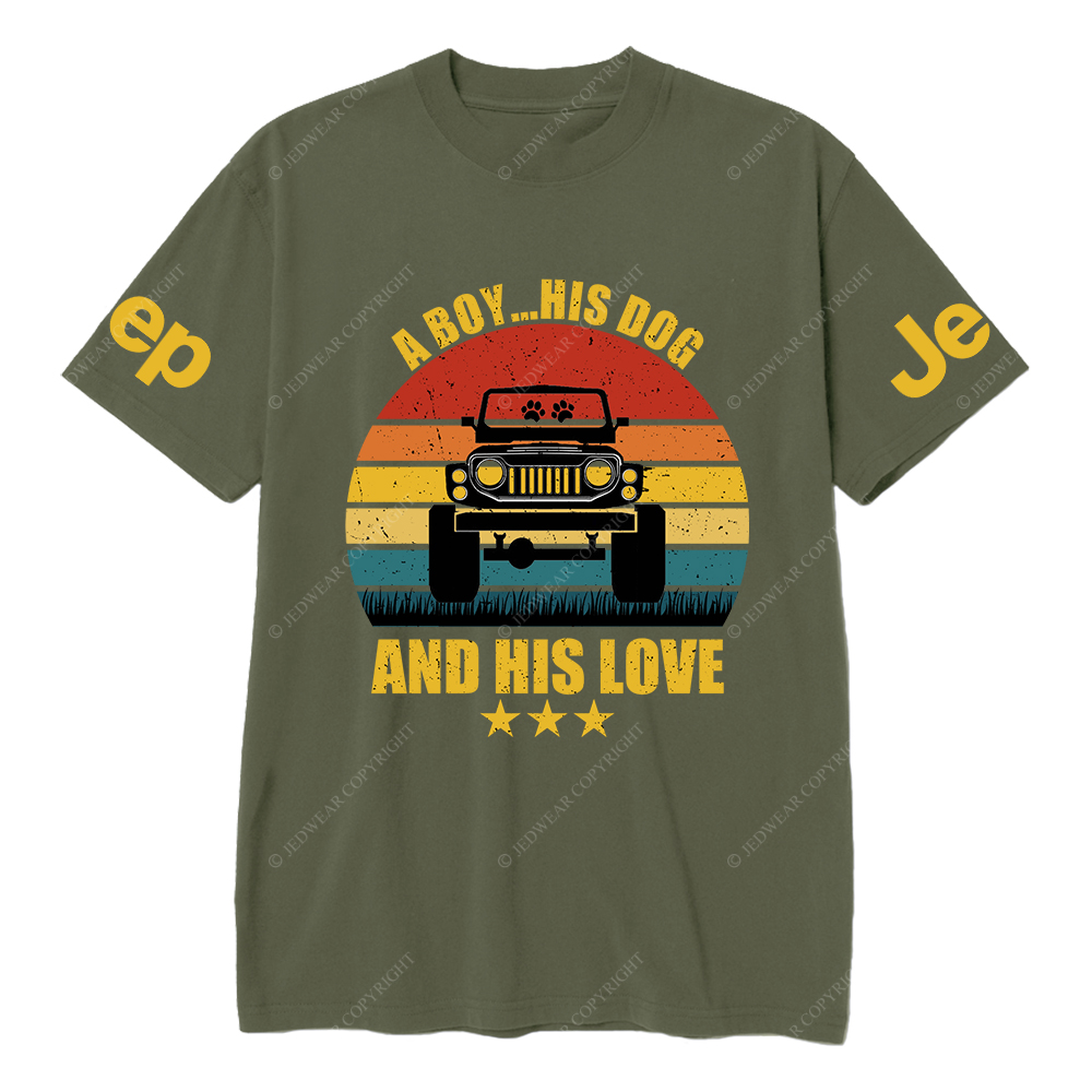 A Boy His Dog And His Love T-Shirt