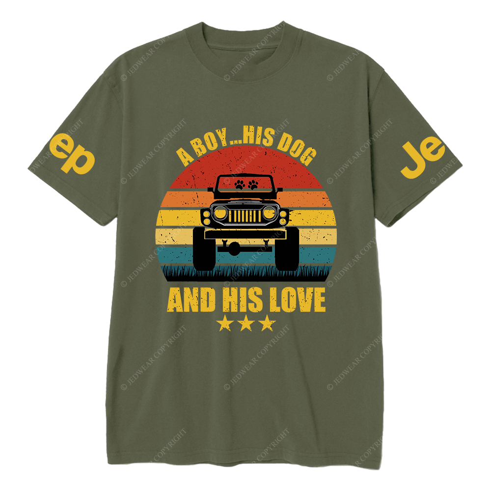 A Boy His Dog And His Love T-Shirt