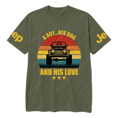 A Boy His Dog And His Love T-Shirt